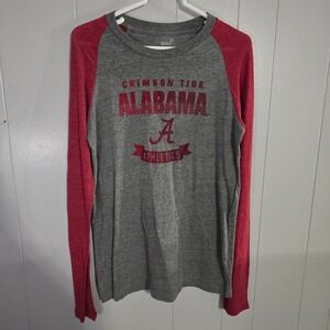 Crimson Tide Alabama Roll Tide Raglan Long Sleeve Tee Shirt‎ Men's XL
